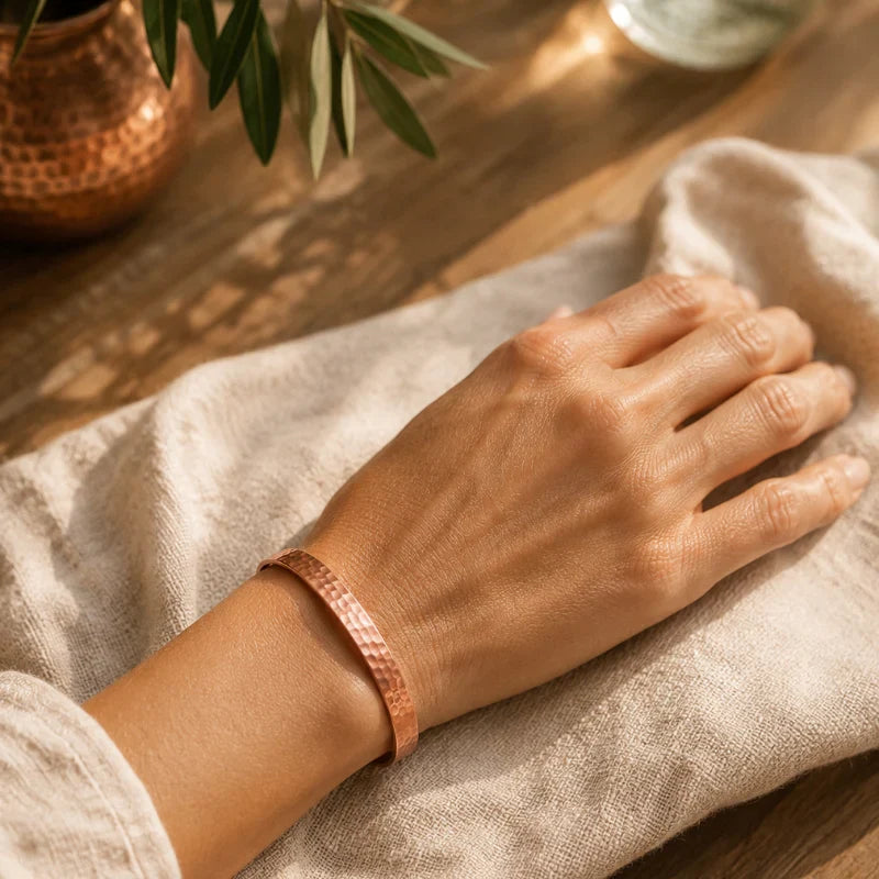 Alma Pure™ – Bracciale HERITAGE in rame martellato