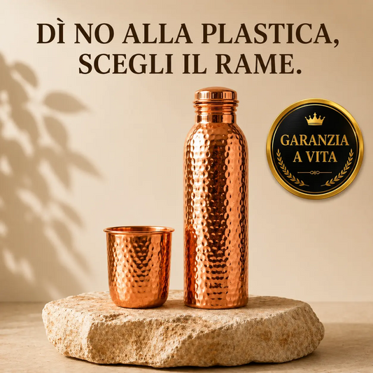 Alma Pure · Borraccia in Rame · Acqua Purificata Naturalmente