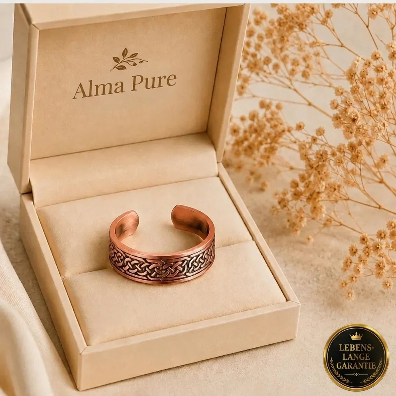 Alma Pure™ · Anello in Rame Rosso Puro